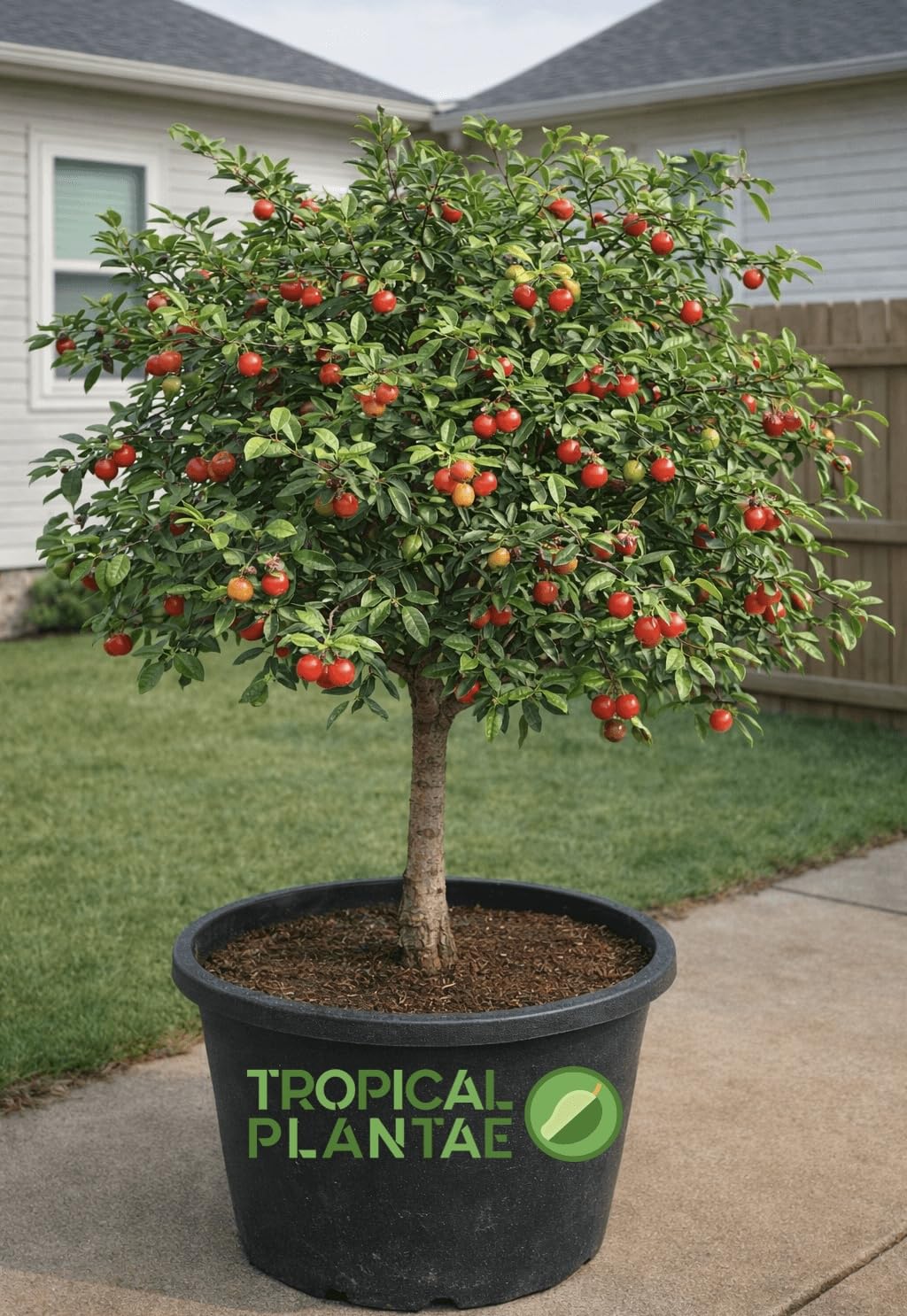 【熱帯果樹】セレージャ（Malpighia emarginata） Amazon.com : Acerola (Malpighia emarginata) Live Tropical Fruit
